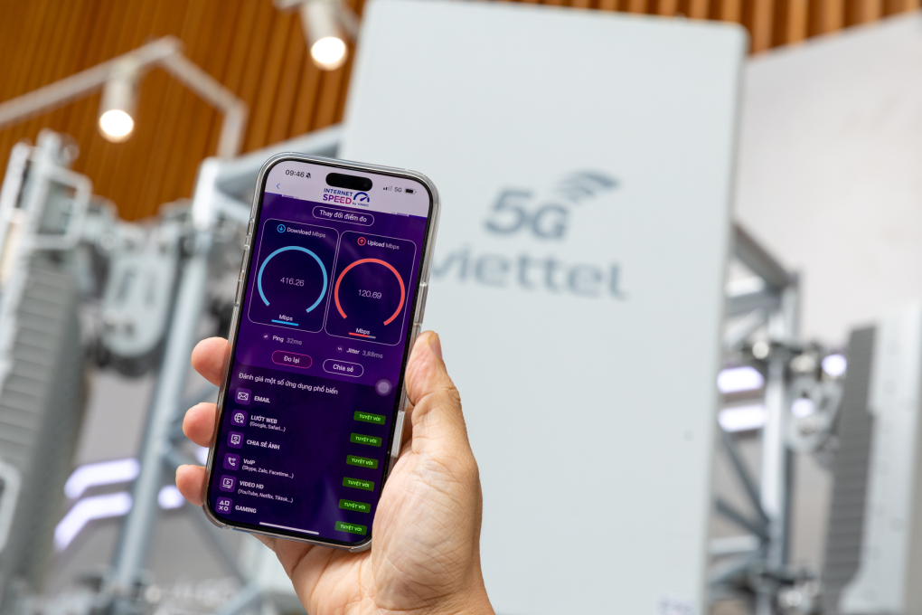 Đo thử tốc độ mạng 5G tại Việt Nam